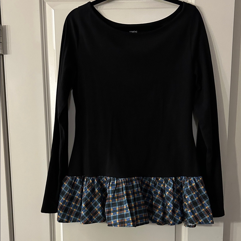 NEW LISTING! NEW WITH TAGS! ANTHROPOLOGIE BRAND MAEVE PEPLUM TOP